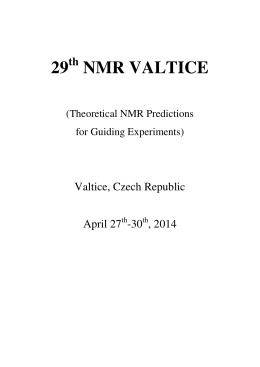 29 NMR VALTICE