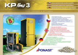 Prospekt KP line 3 - PONAST spol. s ro