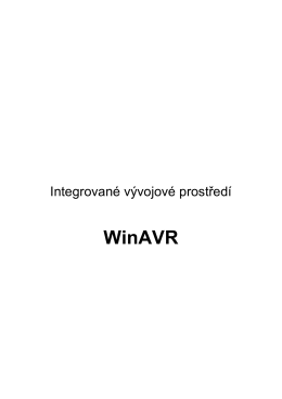Manuál WinAVR (pdf, 897 kB)