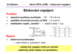 Vít Záhlava Návrh DPS a EMC – blokování napájení