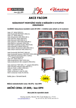 AKCE FACOM - glazing autodíly