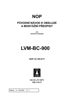 LVM-BC-900 - Sigmashop.cz