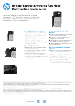 HP Color LaserJet Enterprise flow M880 Multifunction - OK