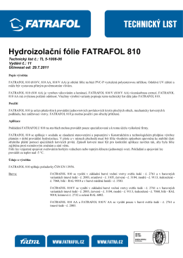 technicky-list-fatrafol-810-cz