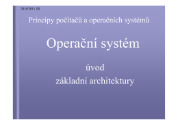 Architektury a vývoj operačních systémů