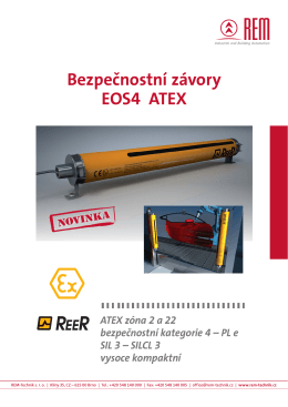 Bezpečnostní závory EOS4 ATEX - REM