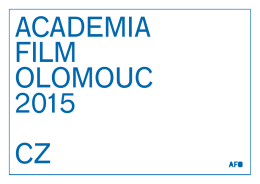 Program  - Academia Film Olomouc