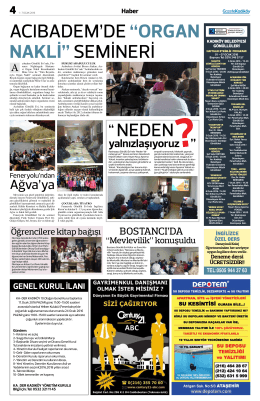 Ağva`ya - Gazete Kadıköy