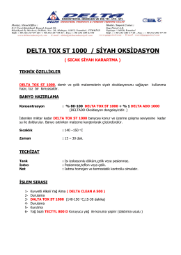 DELTA TOX ST 1000 / SİYAH OKSİDASYON