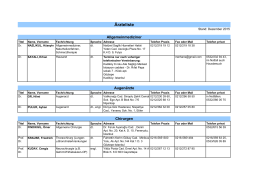 Ärzteliste des Generalkonsulats Istanbul