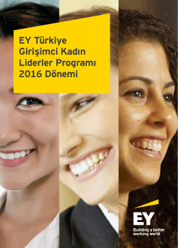 EY Türkiye Girişimci Kadın Liderler Programı Broşürü