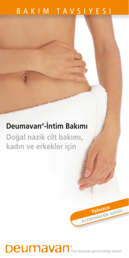Deumavan®-İntim Bakımı Doğal nazik cilt bakımı, kadın ve erkekler