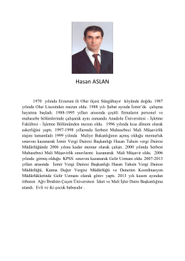 Hasan ASLAN - Ağrı İbrahim Çeçen Üniversitesi