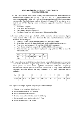 Çalışma soruları