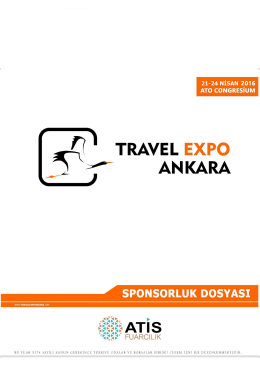 Sponsorluk Dosyası - Travel Expo Ankara