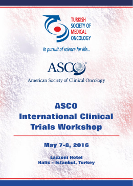 ASCO International Clinical Trials Workshop