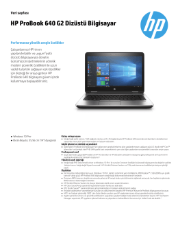 HP ProBook 640 G2 Dizüstü Bilgisayar