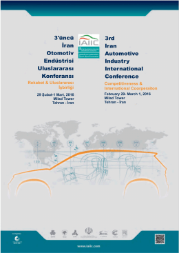 3`üncü İran Otomotiv Endüstrisi Uluslararası Konferansı 3rd Iran