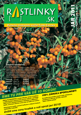 JA R 2 011 - FloraExotika.sk
