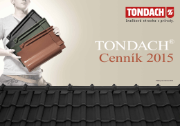 Cenník Tondach od marca 2015
