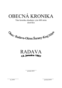 Kronika od roku 1957 po 2012. (formát PDF - 909 KB)