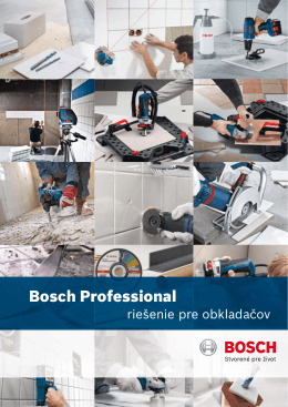 Bosch Professional riešenie pre obkladacov