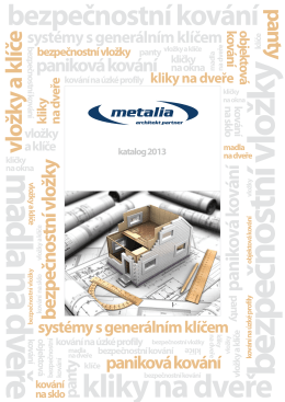 Katalog - Metalia architekt partner
