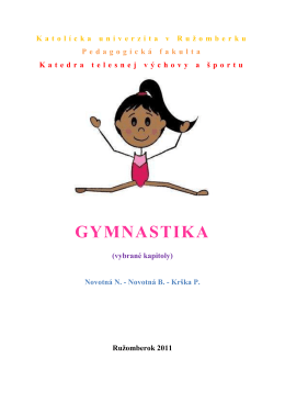 Novotná B. - Krška P.: Gymnastika (vybrané kapitoly)