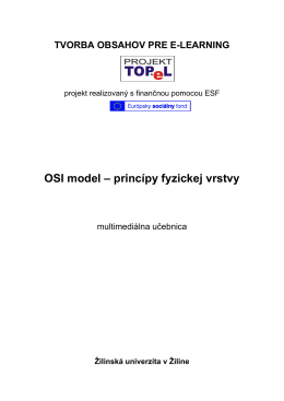 OSI model – princípy fyzickej vrstvy