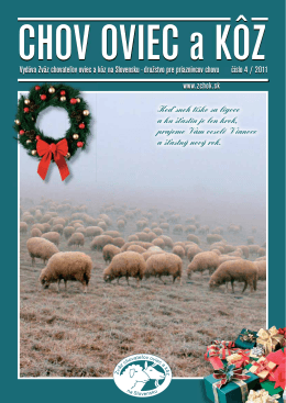 Číslo 04/2011 - Zväz chovateľov oviec a kôz na Slovensku