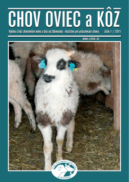 Číslo 01/2011 - Zväz chovateľov oviec a kôz na Slovensku