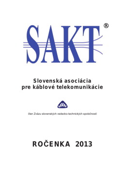 Ročenka 2013.pdf - Výskumný ústav spojov, no