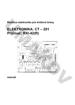 ELEKTRONIKA: CT – 201 Prijímač: RXI-42(R)