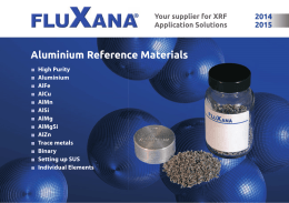Aluminium Reference Materials