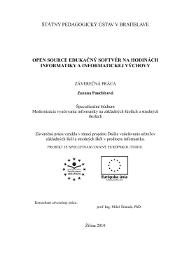štátny pedagogický ústav v bratislave open source