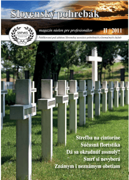 II / 2011 - Slovenské pohrebníctvo