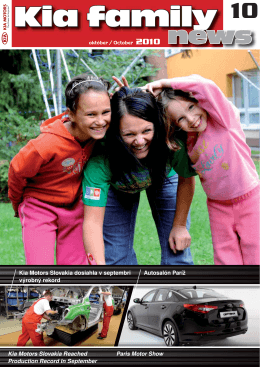 Kia family - Kia Motors Slovakia, sro