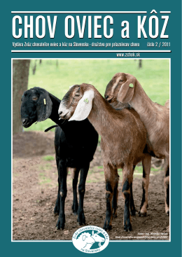 Číslo 02/2011 - Zväz chovateľov oviec a kôz na Slovensku