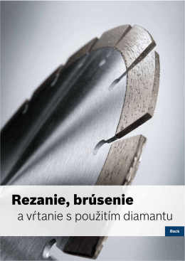 Rezanie, brúsenie - Elektrické náradie Bosch