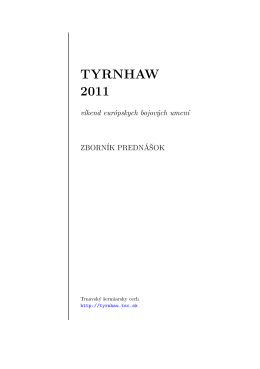 Zborník Tyrnhaw 2011 (PDF)