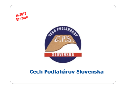 Podlahové vykurovanie - Cech podlahárov Slovenska