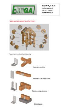 Tesárske a drevokonštrukčné prvky