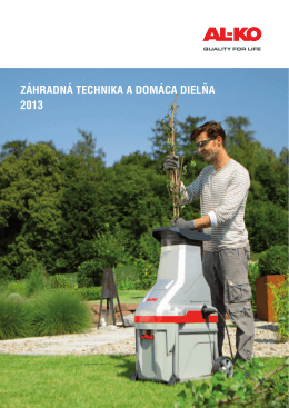 Záhradná technika a domáca dielňa 2013 - AL-KO
