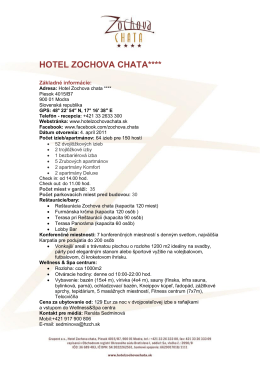 Stiahnuť - Hotel Zochova Chata