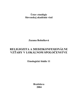Publikacia2004 - Zuzana Beňušková
