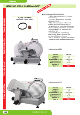 NÁREZOVÉ STROJE GASTRO MARKET®