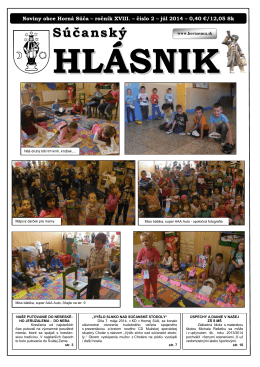 Súčanský hlásnik 2014 číslo 2