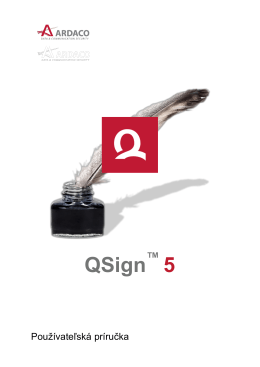 QSign 5 - Používateľská príručka
