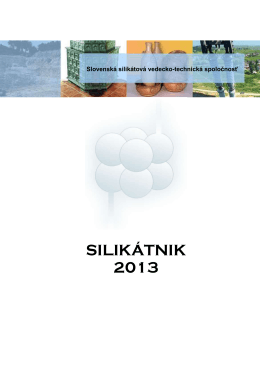 Silikátnik 2013 - Slovenská Silikátová Spoločnosť