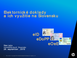 Elektornické doklady a ich využitie na Slovensku